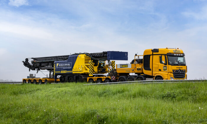 Transport funderingsmachine